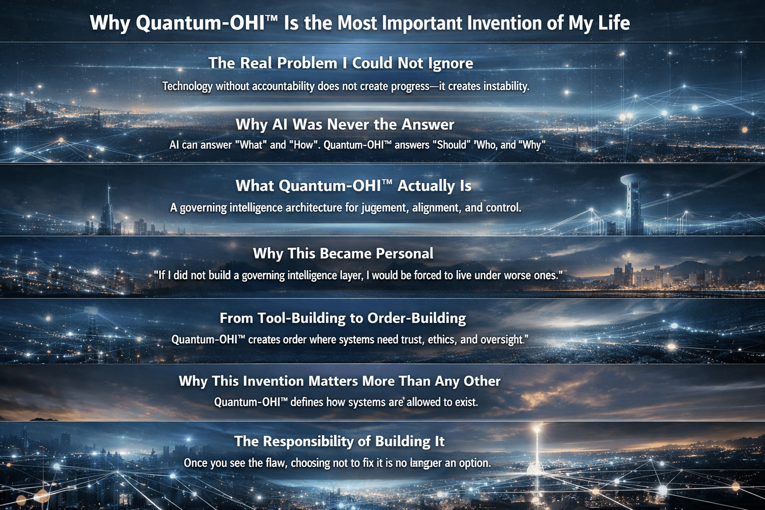 Why Quantum-OHI™ Is the Most Important Invention of My Life #5